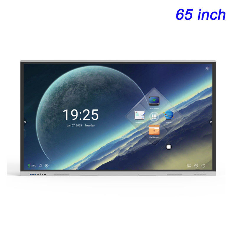 65 pulgadas UHD 4K Smart White Board Sistema doble Interactivo Panel plano para la educación en el aula