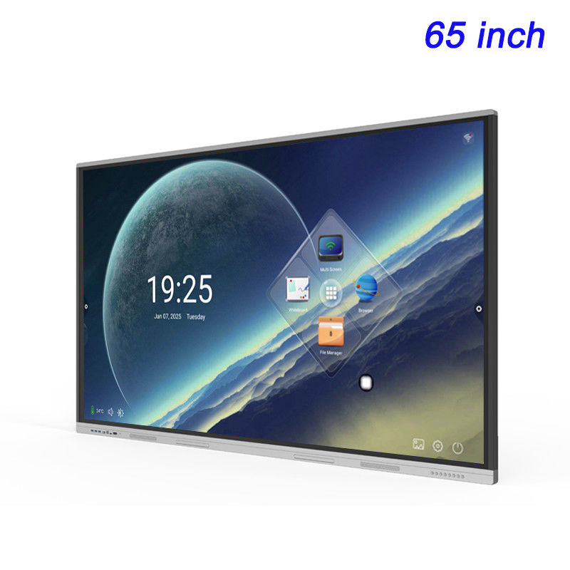 65 pulgadas UHD 4K Smart White Board Sistema doble Interactivo Panel plano para la educación en el aula