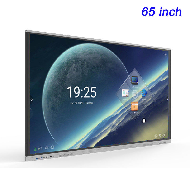 65 pulgadas UHD 4K Smart White Board Sistema doble Interactivo Panel plano para la educación en el aula