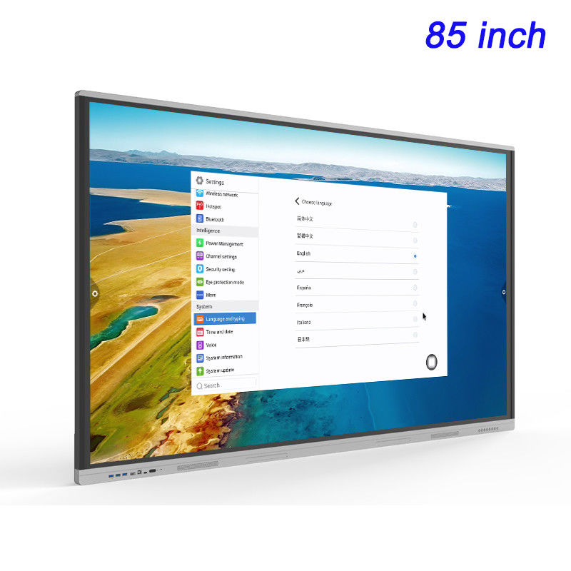 Pouce futé à panneau plat interactif Windows ou Android du panneau 85 d'écran tactile disponible