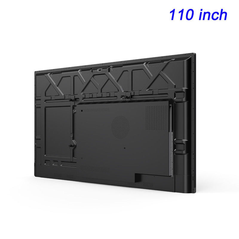 Panneau plat interactif intelligent interactif de 110 pouces Panneau UHD 4K avec système Android et Windows