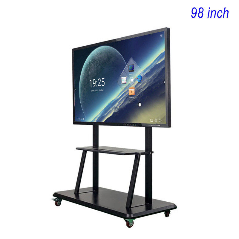 98 pouces écran tactile Moniteur Smart Board, 4K Présentation interactive tableau blanc électronique avec système double