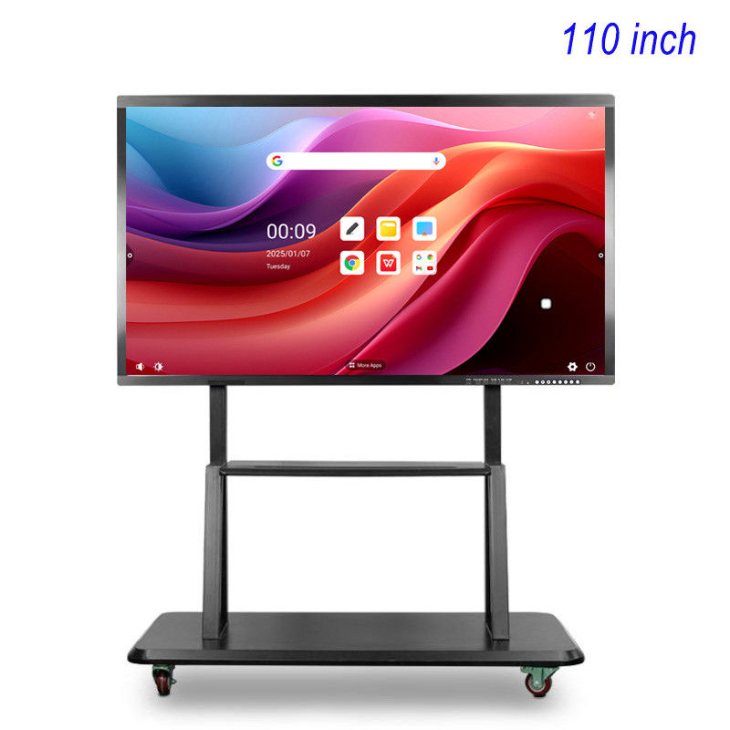 Quadro interativo digital de 110 polegadas 3840×2160 Windows ou Android para negócios