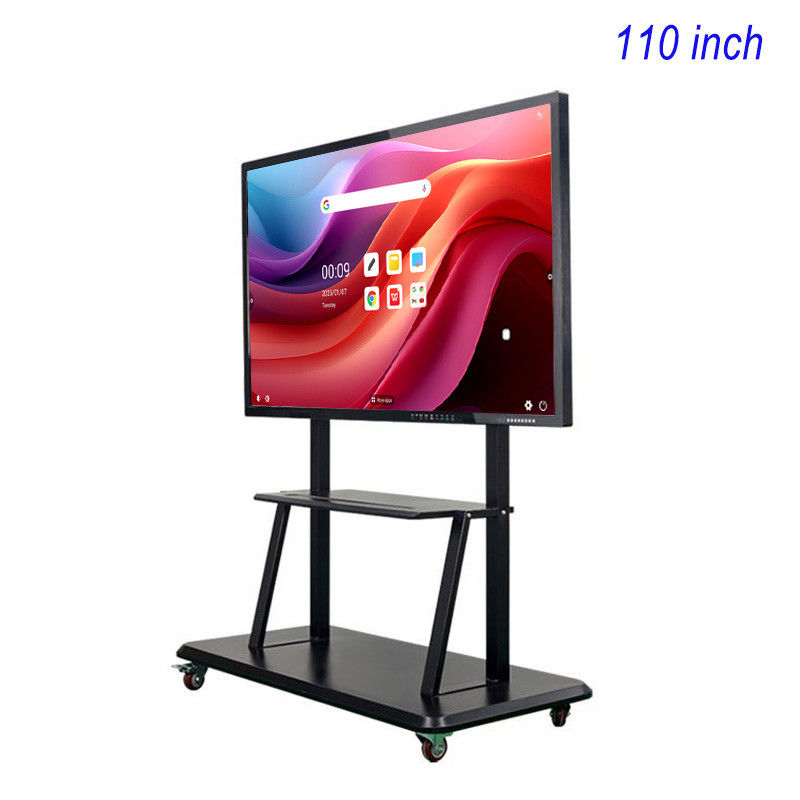 Quadro interativo digital de 110 polegadas 3840×2160 Windows ou Android para negócios