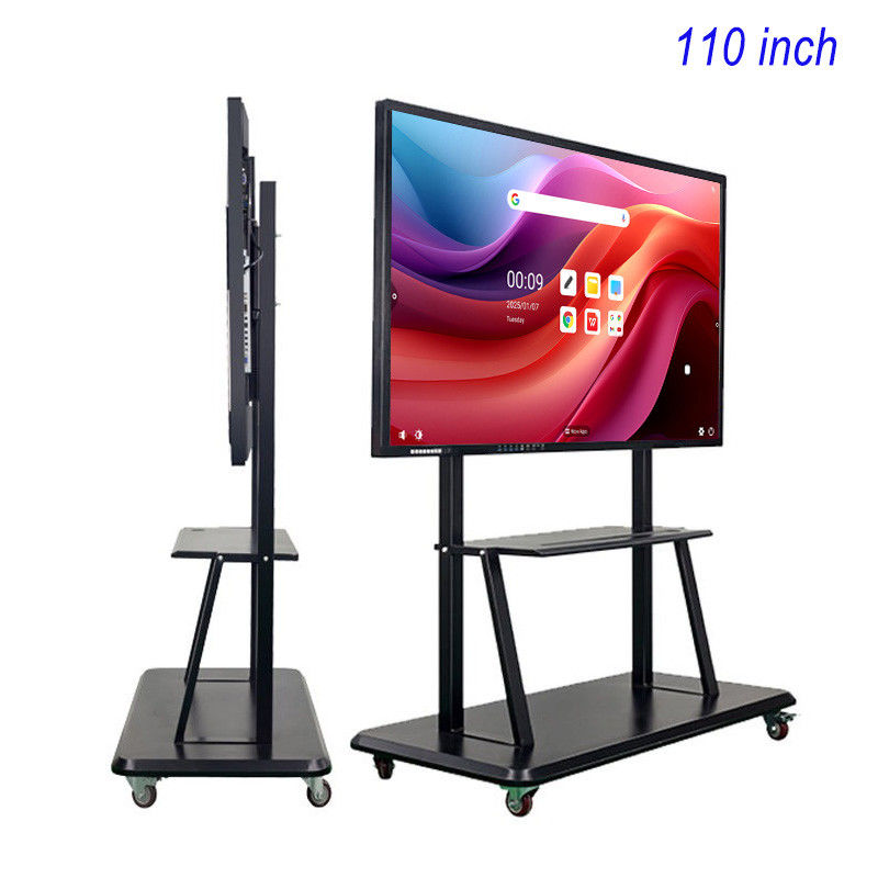 Quadro interativo digital de 110 polegadas 3840×2160 Windows ou Android para negócios