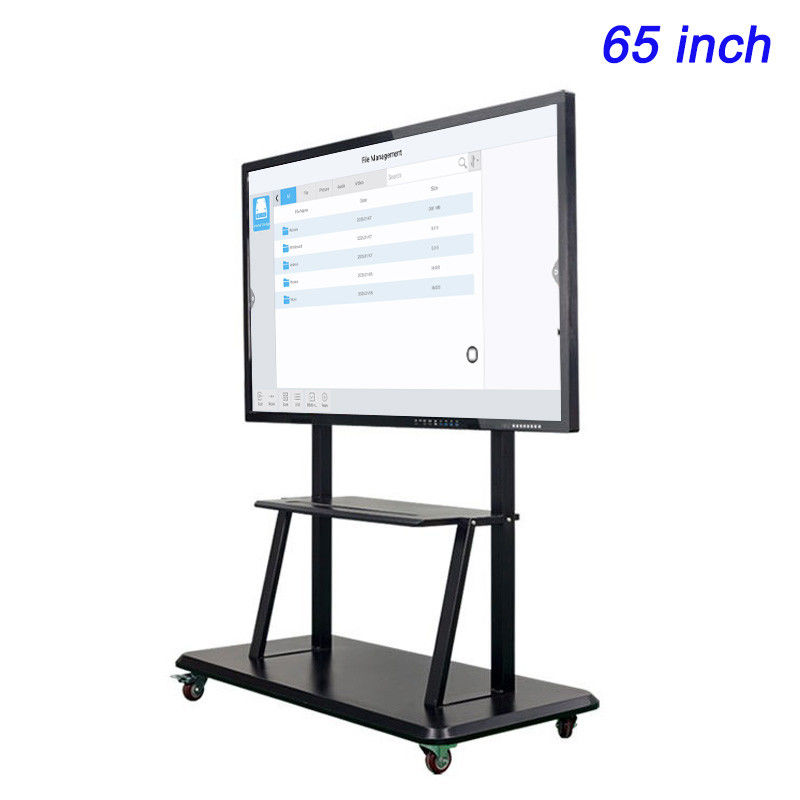 65 pulgadas Smart Board Interactivo panel plano con lápiz y pantalla táctil para aulas brillantes
