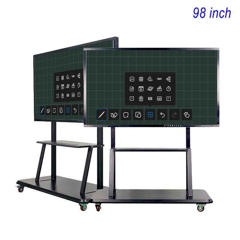 Résolution 4K 3840×2160 98 pouces Écran tactile carte à puce pour les présentations Conférence