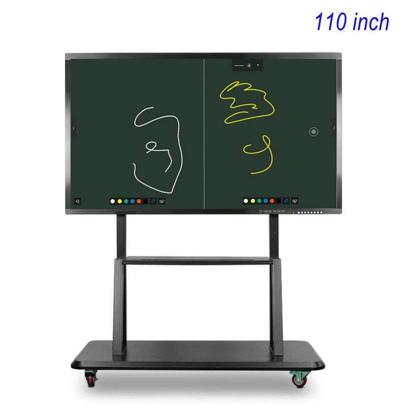 110 pulgadas 4K 3840*2160 pantalla táctil tablero de aula Ultra HD tablero inteligente para la enseñanza