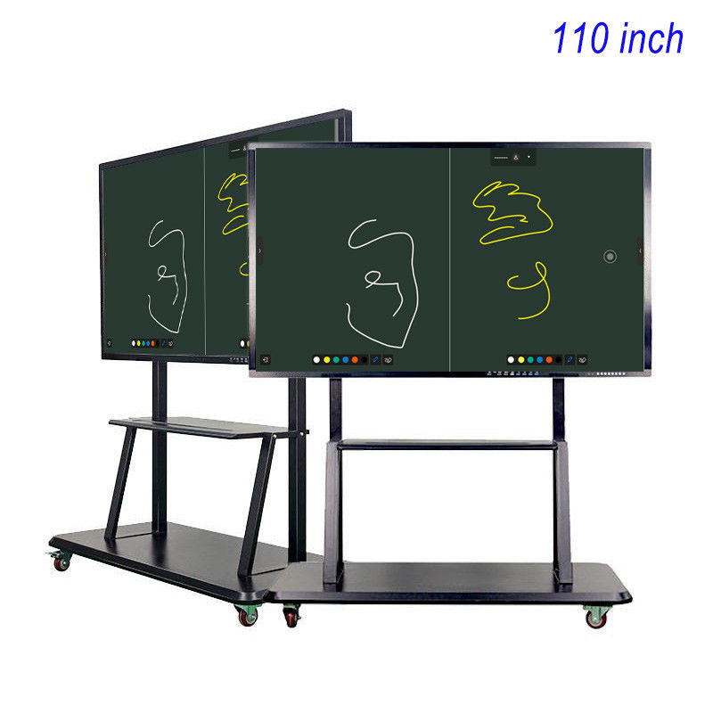 110 pulgadas 4K 3840*2160 pantalla táctil tablero de aula Ultra HD tablero inteligente para la enseñanza