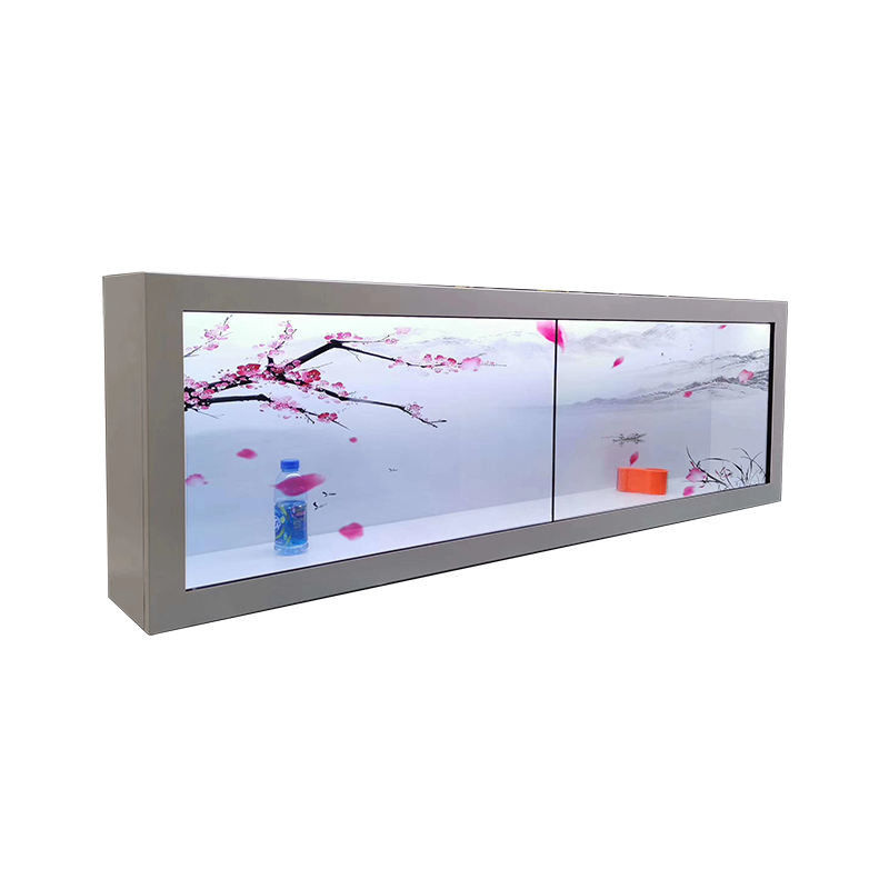 10 Point Touch Clear LCD Display Infrared 43 inch transparent lcd screen For Retail