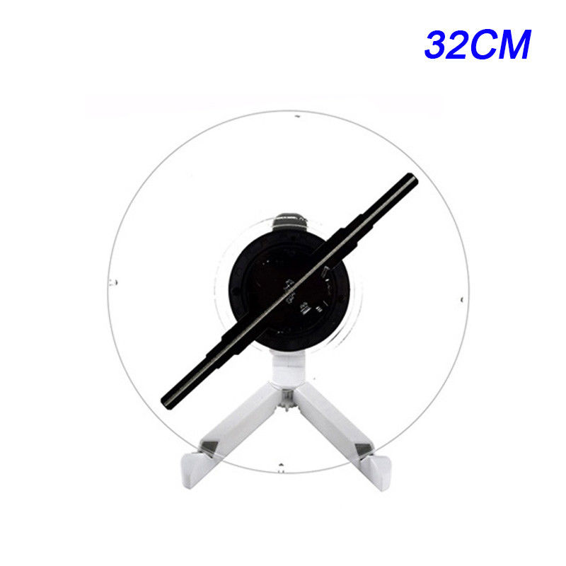 Rotating LED Visual Holographic Fan Advertising Machine For Retail Advertising And Trade Shows