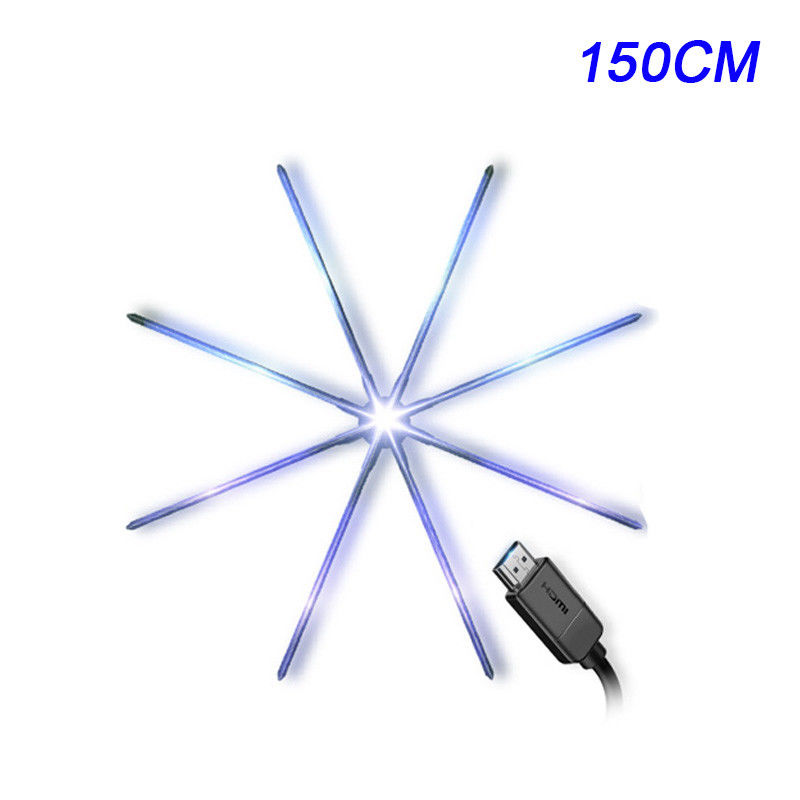 150 CM holographic advertising display Interactive 3D Hologram Ad LED Fan For Shopping Mall