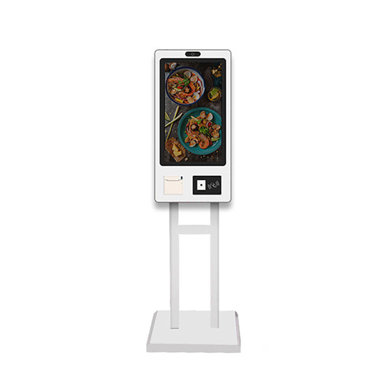 23.6-inch Unmanned Supermarket Clover Self Order Kiosk with Facial Recognition Payment Checkout