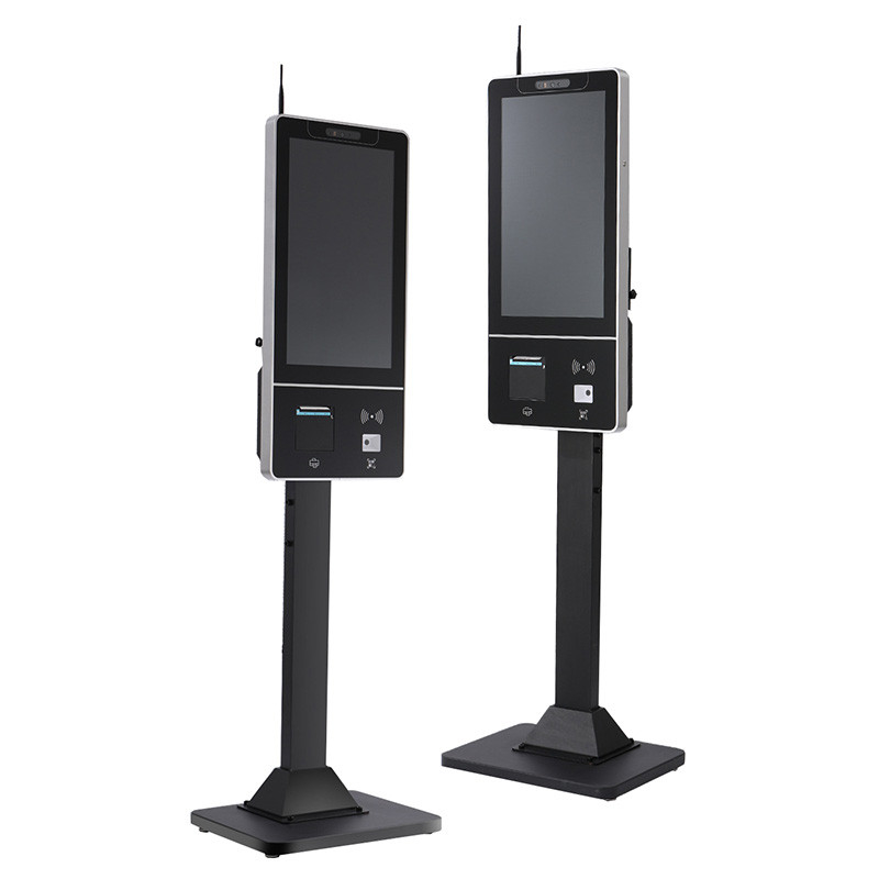Smart Self Ordering Kiosk 32in Kiosks In Fast Food Restaurants For Retail QSR