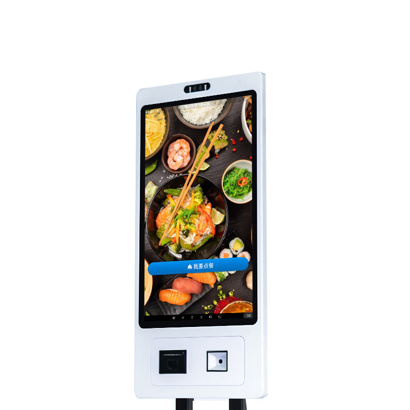 32'' Self Order Kiosk Fast Food 1920*1080 Kiosk Ordering For Restaurants