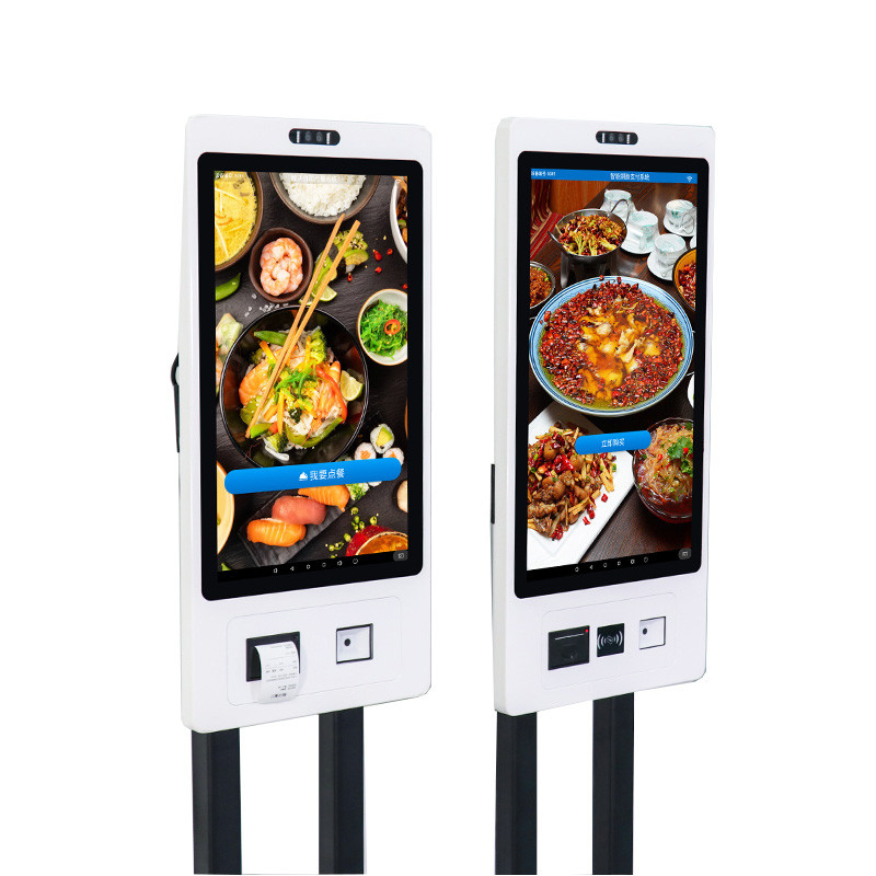 32'' Self Order Kiosk Fast Food 1920*1080 Kiosk Ordering For Restaurants