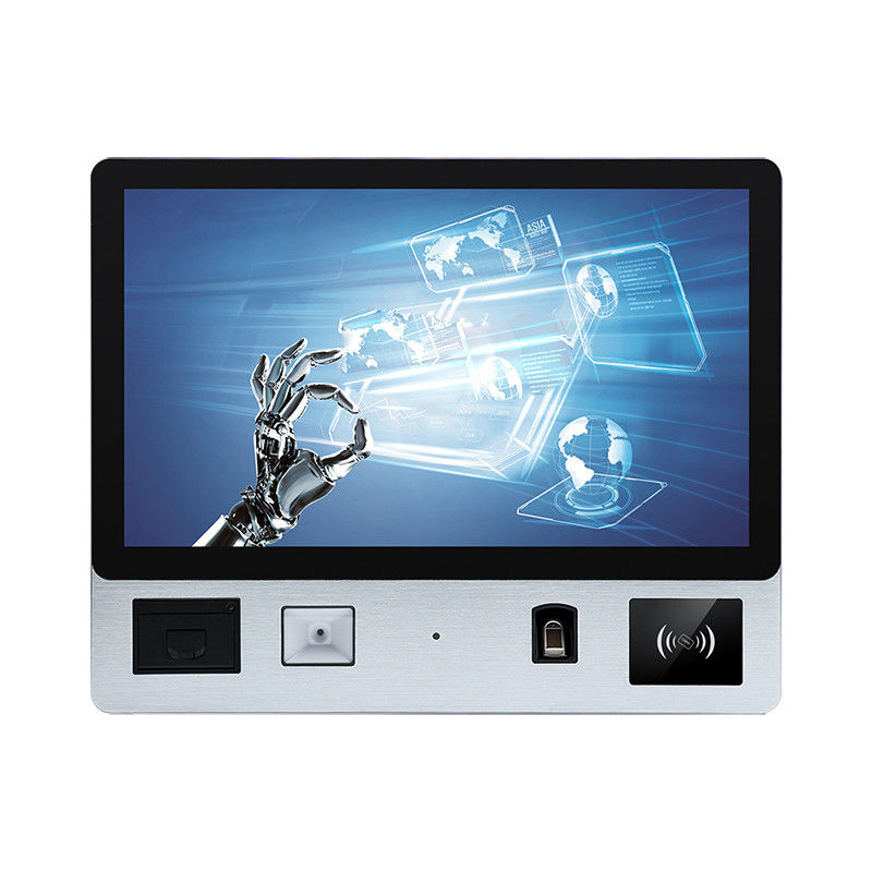 21.5-inch floor-standing self-service POS and self service ordering system in restaurant