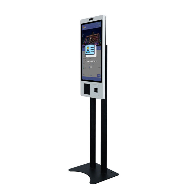 21.5-inch floor-standing self-service POS and self service ordering system in restaurant