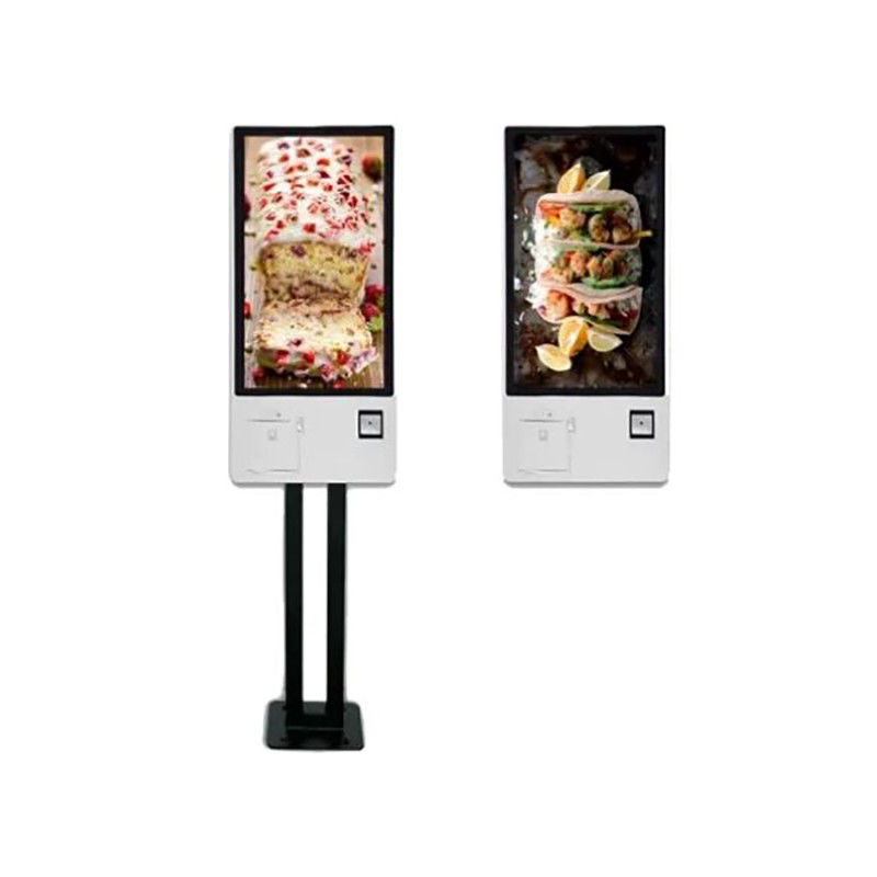 23.6-inch 24-hour Unmanned Self-service Ordering Machine Supports QR Code and Card Payment and Comes with a Receipt Printer.