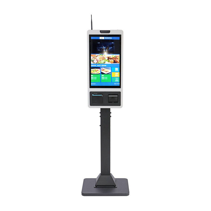 21.5 Inch Heated Display Self Ordering Kiosk Restaurant Pos Kiosk For Cold Climate