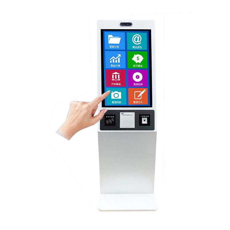 32-inch self ordering kiosk machine for restaurants and canteens, touchscreen kiosk for government service halls