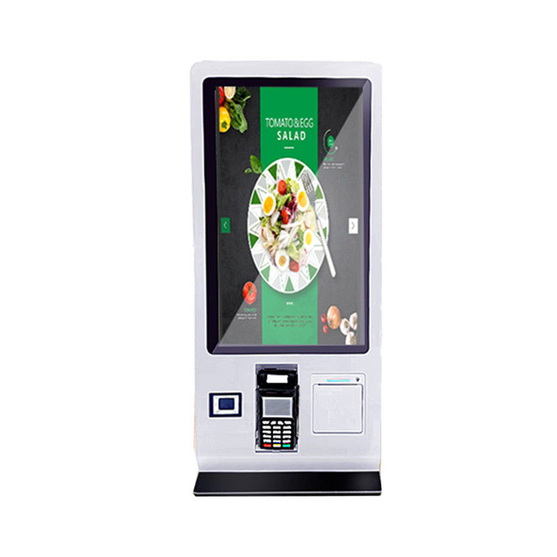 27 Inch High-definition smart multi-touch McDonald's self-service ordering machine with QR code scanner