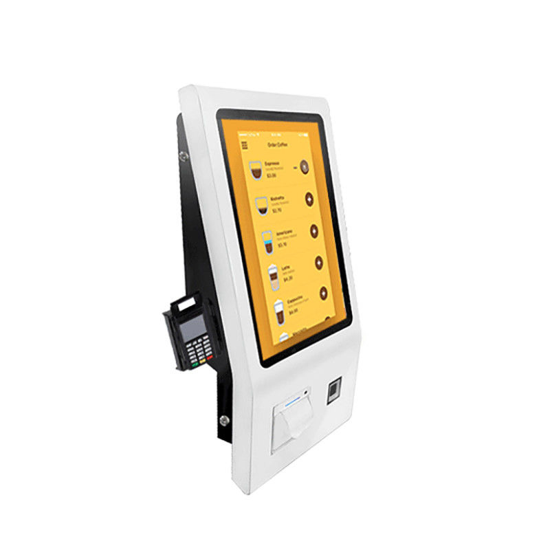 27 inch Self Ordering Kiosk Food Ordering Kiosk Machine With Voice Assistance