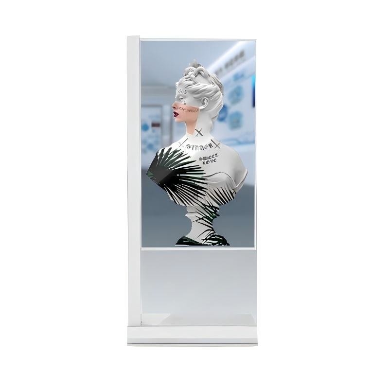 Transparent Digital Signage OLED Screen HD display Touch Ultra Thin Transparent OLED Display with 8 Array Mic