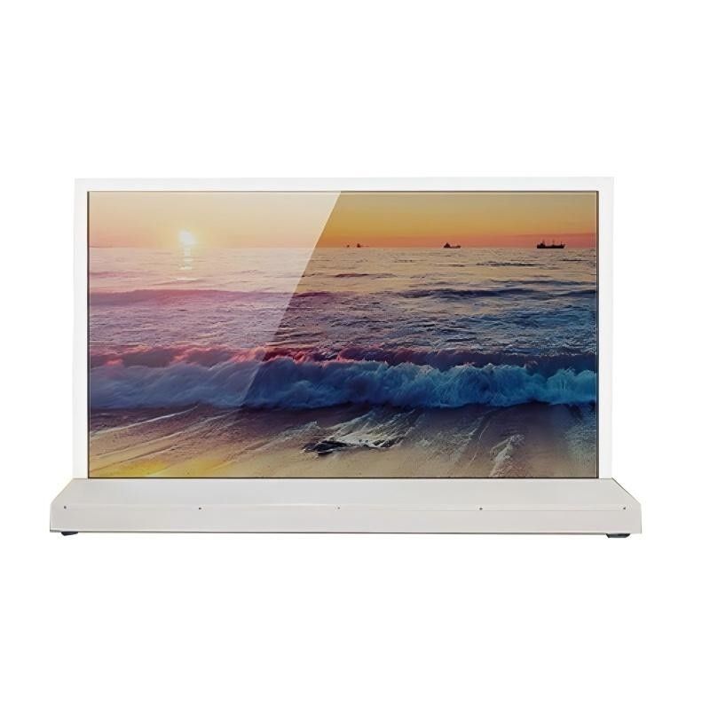 Transparent Digital Signage OLED Screen HD display Touch Ultra Thin Transparent OLED Display with 8 Array Mic