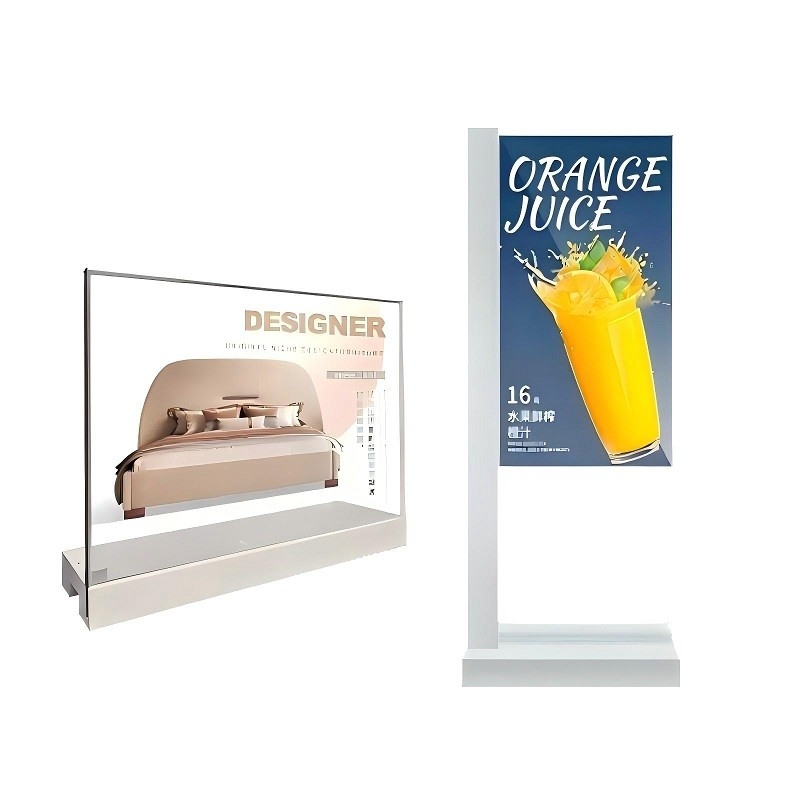 Double Sided Transparent OLED Smart TV Display Cabinet Digital Signage and Displays Advertising Players Exhibitions