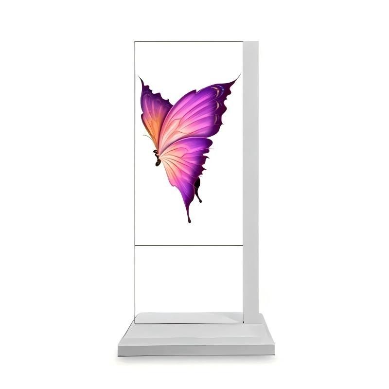 55 Inch Interactive Touch Advertising Screen Smart OLED Transparent Advertising Display Cabinet for Exhibition Jewelry Luxury Display