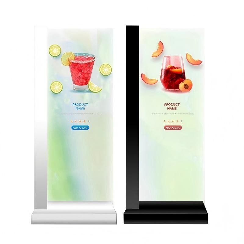 55 Inch Interactive Touch Advertising Screen Smart Transparent Oled Display for Exhibition Jewelry Luxury Display