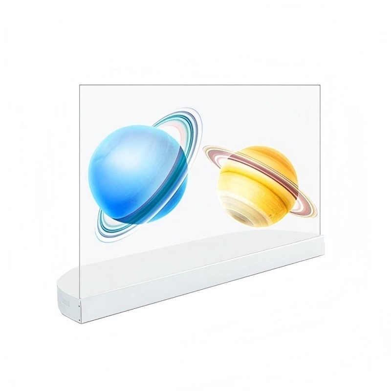 Android Operating System See Through Display Custom 55 Inch Transparent OLED Cabinet for Store Mall Exhibition Museums