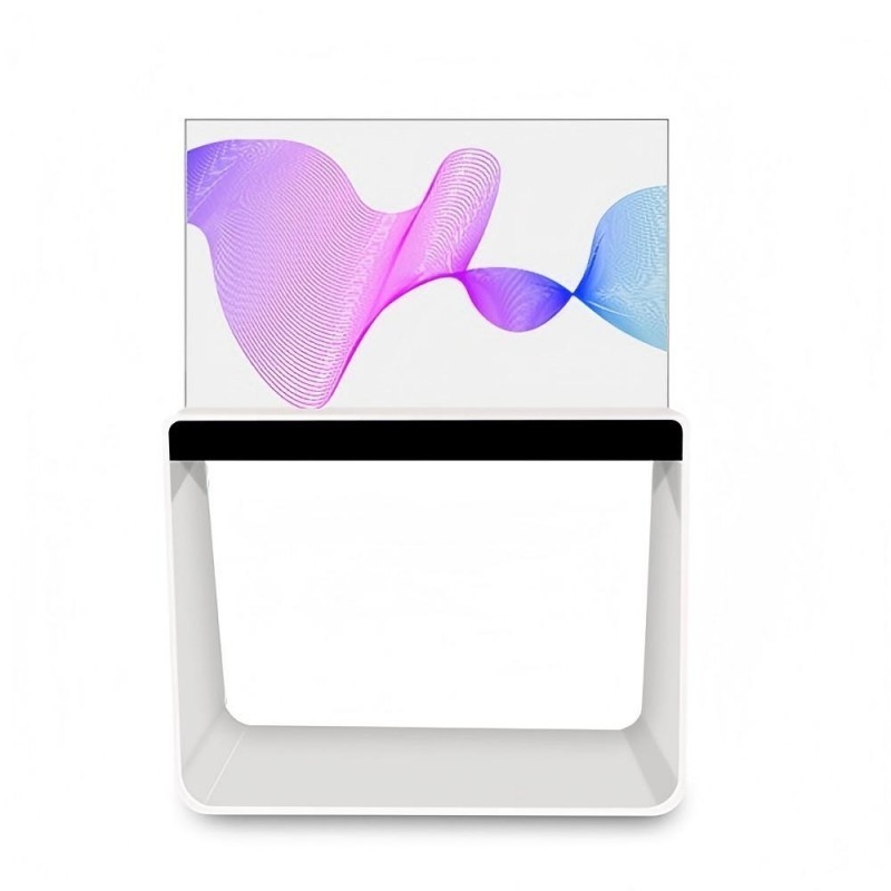 Android Operating System See Through Display Custom 55 Inch Transparent OLED Cabinet for Store Mall Exhibition Museums