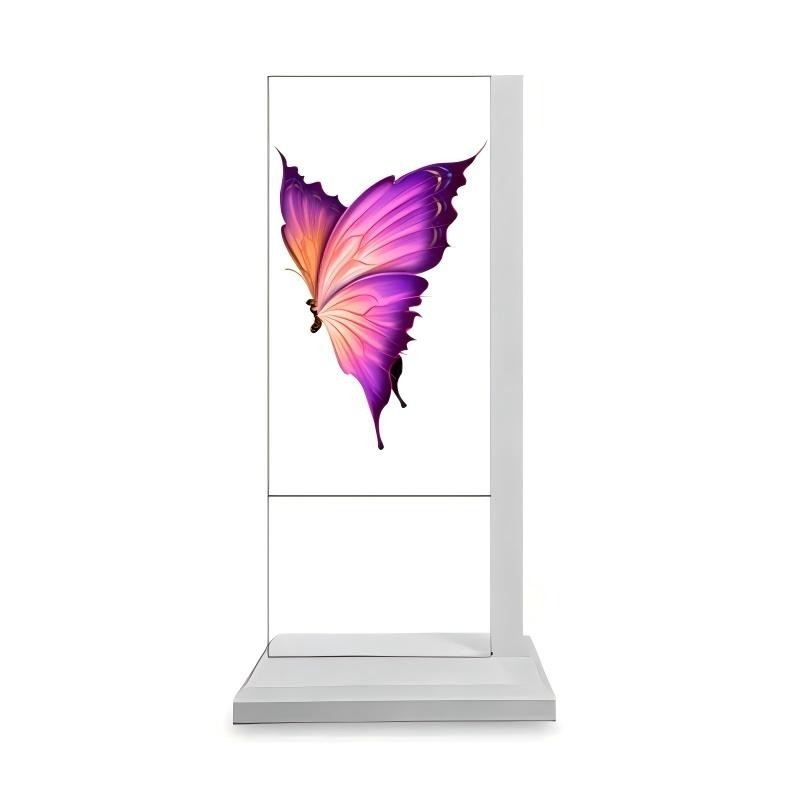 55-inch Wall-mounted Transparent OLED Display Aluminum Alloy Frame For Store Showroom