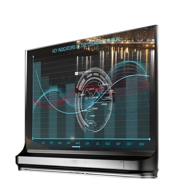 55 Inch Transparent TV OLED Dispaly 1920*1080 Color Customizable for Advertising Showcase