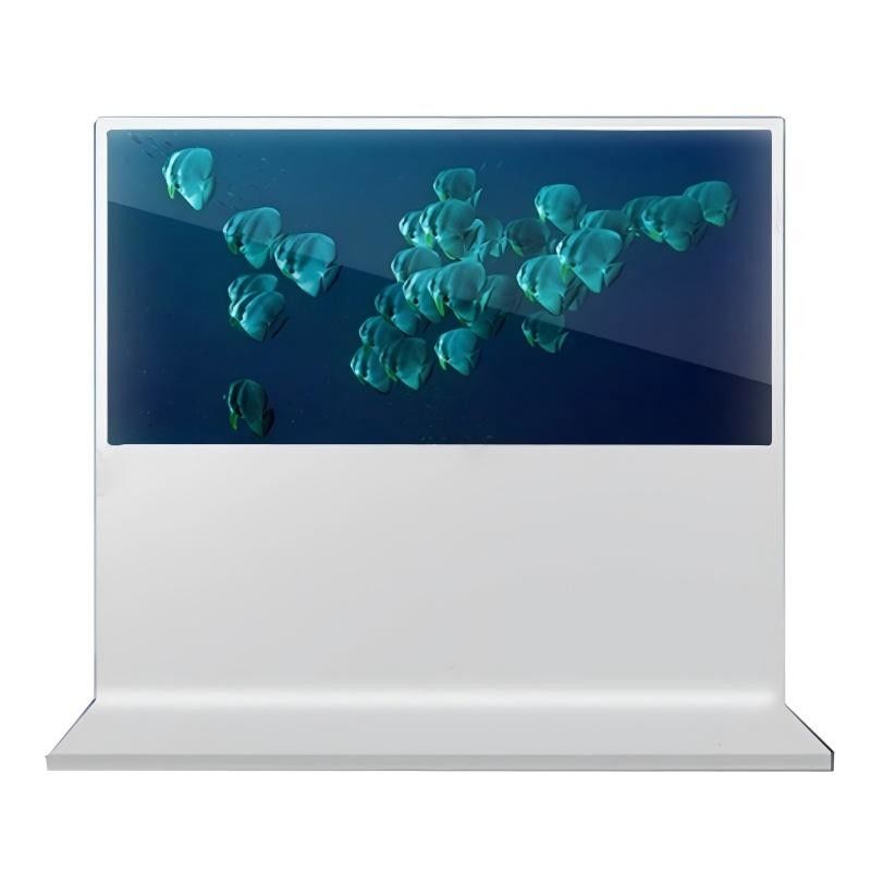 Windows Operating System High-Brightness OLED Transparent Cabinets Digital Signage with 8 Array Mic