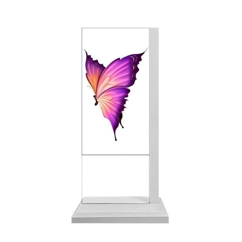 Indoor Digital Signage 4K Ultra HD Resolution Vertical Oled Transparent Screen Advertising Display with Pen/Finger Touch