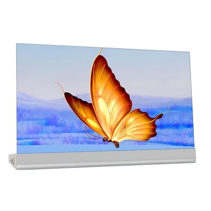 Pantalla de visualización Oled transparente 4K Pantalla táctil publicitaria Oled flexible con panel de soporte de 30 pulgadas para ventana y vidrio