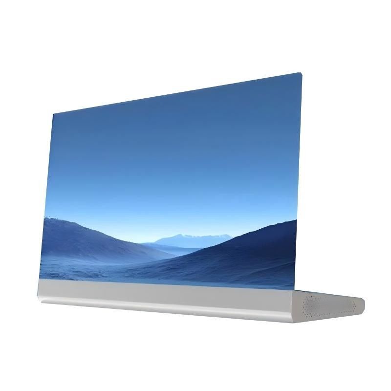 Pantalla de visualización Oled transparente 4K Pantalla táctil publicitaria Oled flexible con panel de soporte de 30 pulgadas para ventana y vidrio