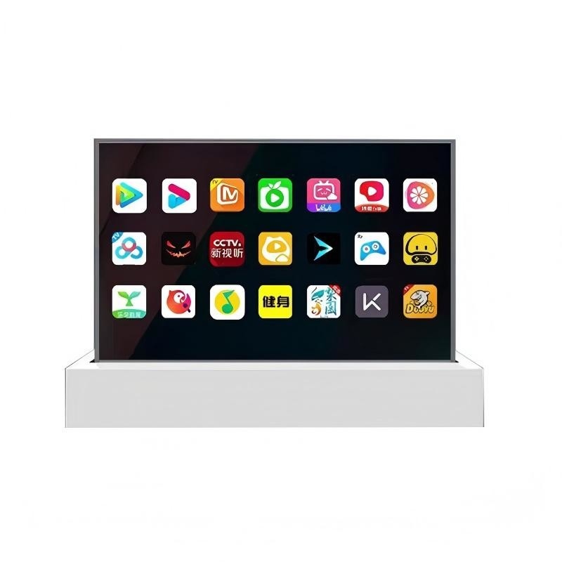 Floorstanding Transparent Glass OLED Screen Display Digital Signage Special Design Screen Factory