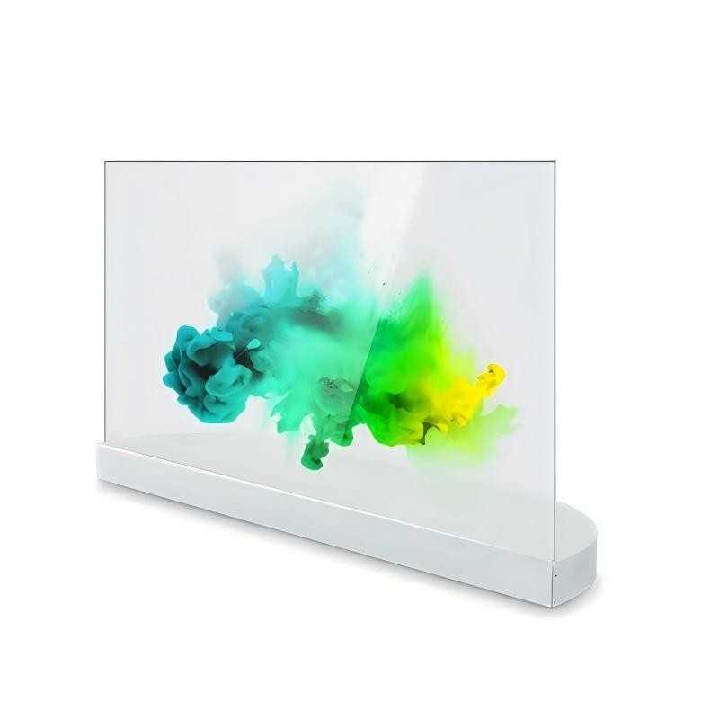 Commercial Intelligent Indoor Transparantcy OLED Advertising Display Player Vertical for Theaters Museum