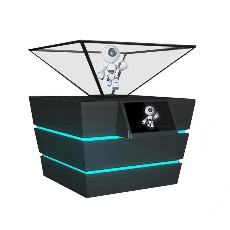Advanced Transparent Screen Holographic Visual Display Cabinets Custom 360-Degree Three-Dimensional Touch Display Android OS