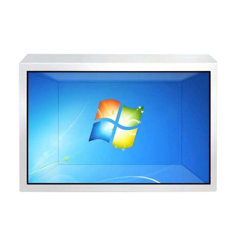 4K Ultra HD Resolution 55-inch Transparent LCD Display Cabinet for Touch Interactive Experience