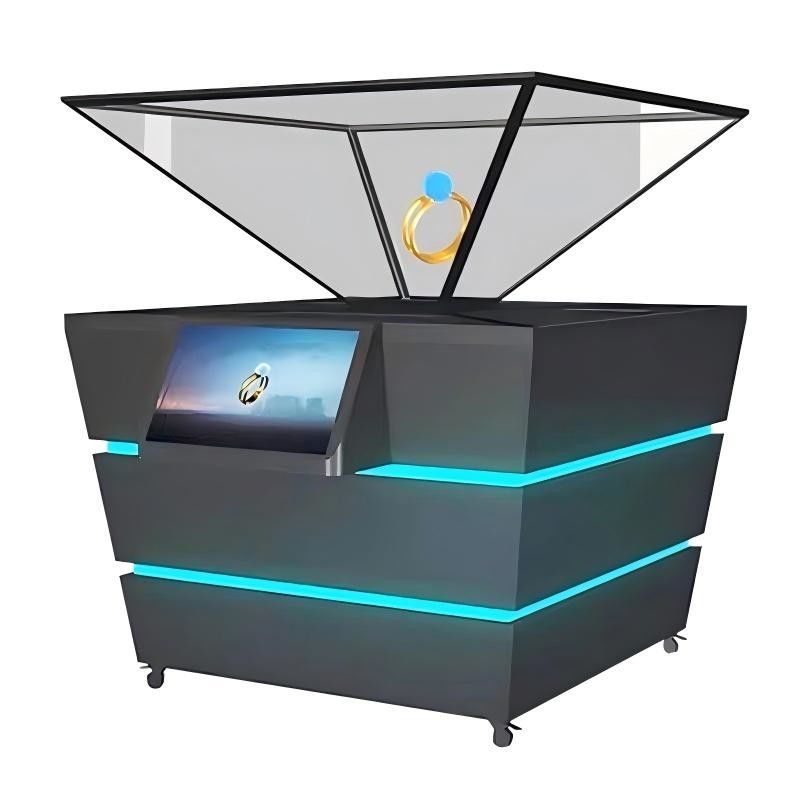 32 inch 180-Degree Holographic Display Cabinet Manufacturer Museum-Grade Floating Projection Display Cabinet