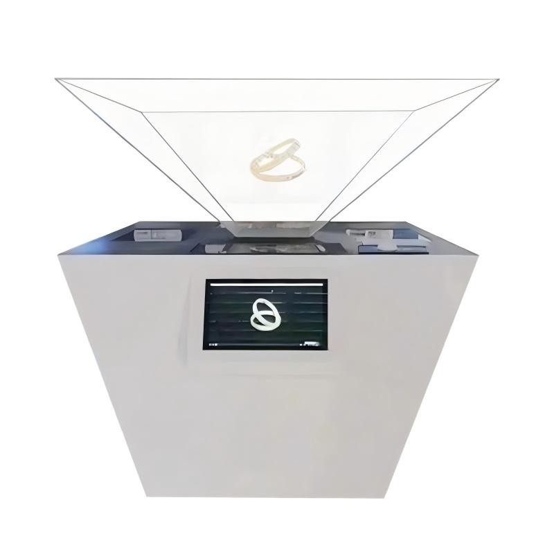 Exhibition Hall Dedicated Stereoscopic Holographic Cabinet with Touch-Interactive 3D Display Supporting Customizable Three-Dimensional Projection