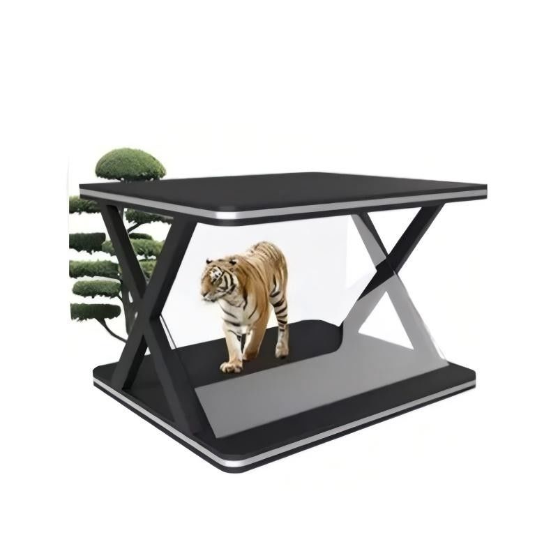 21.5 inch Exhibition Hall Holographic Display Cabinet 270-Degree Transparent Design Android Operating System