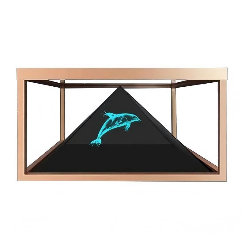 21.5 inch Exhibition Hall Holographic Display Cabinet 270-Degree Transparent Design Android Operating System