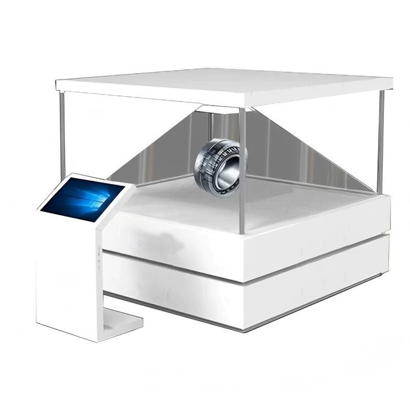21.5 inch Exhibition Hall Holographic Display Cabinet 270-Degree Transparent Design Android Operating System