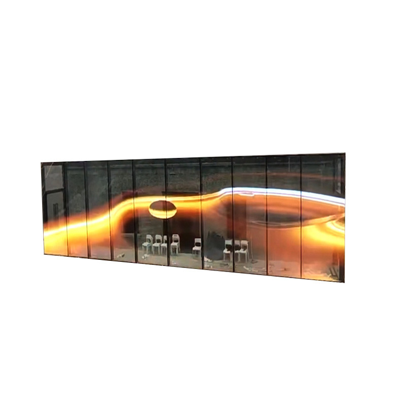 Flexible Adhesive Super Thin Transparent Film LED Screen for Glass Video Walls and Advertising